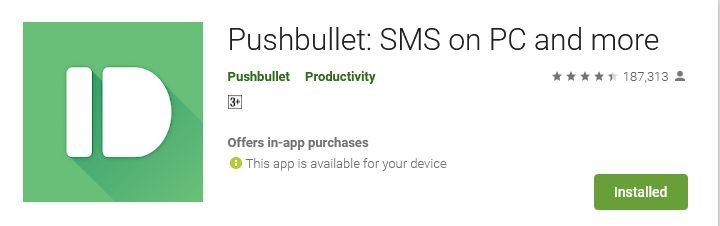 Pushbullet SMS on PC and more - Apps on Google Play