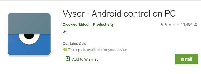 Vysor - Android control on PC - Apps on Google Play